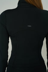 ‘Tech Contour’ Cropped Running Jacket | Black