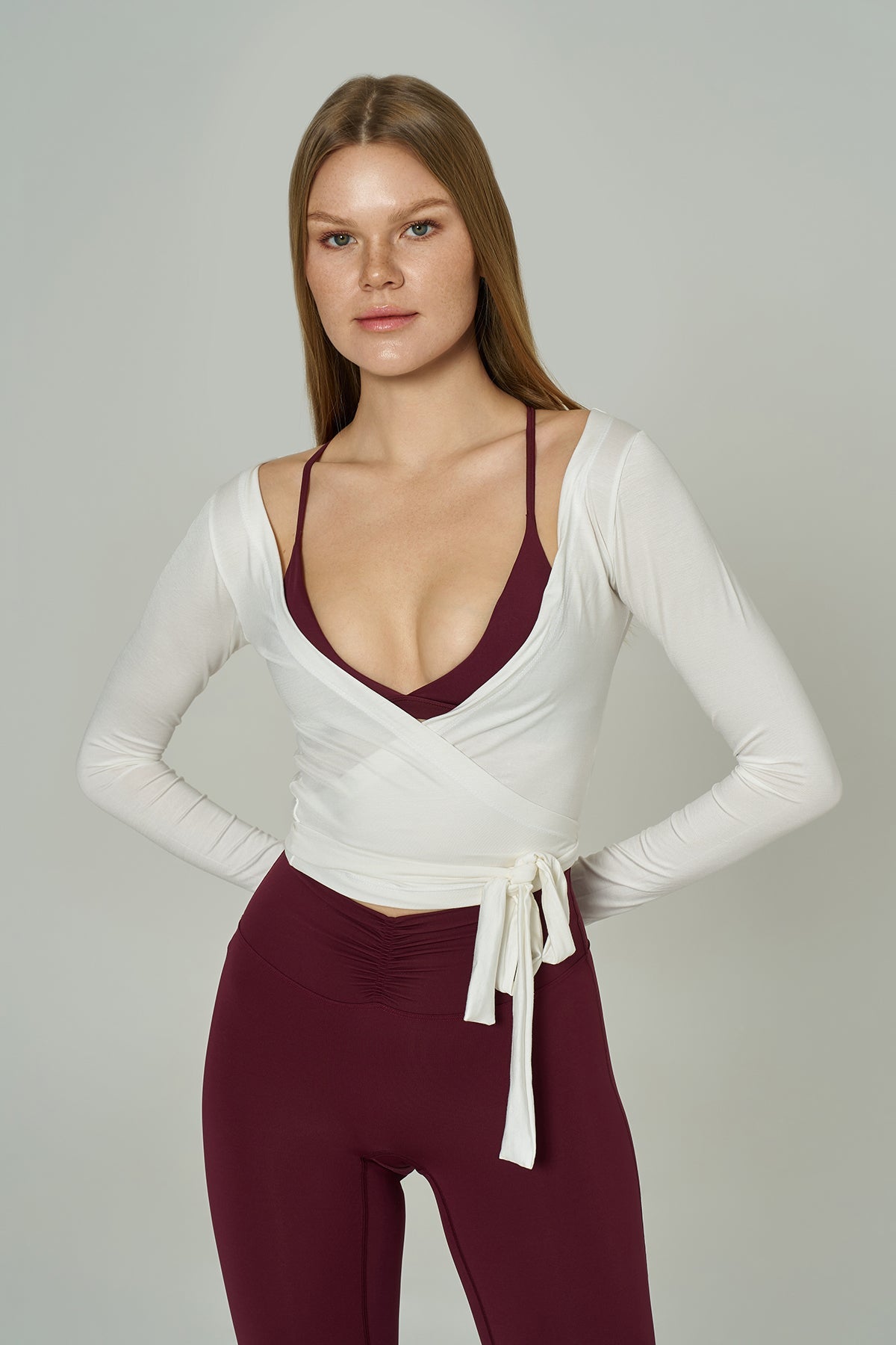 'Diana' Super Soft Modal Wrap Bolero | White