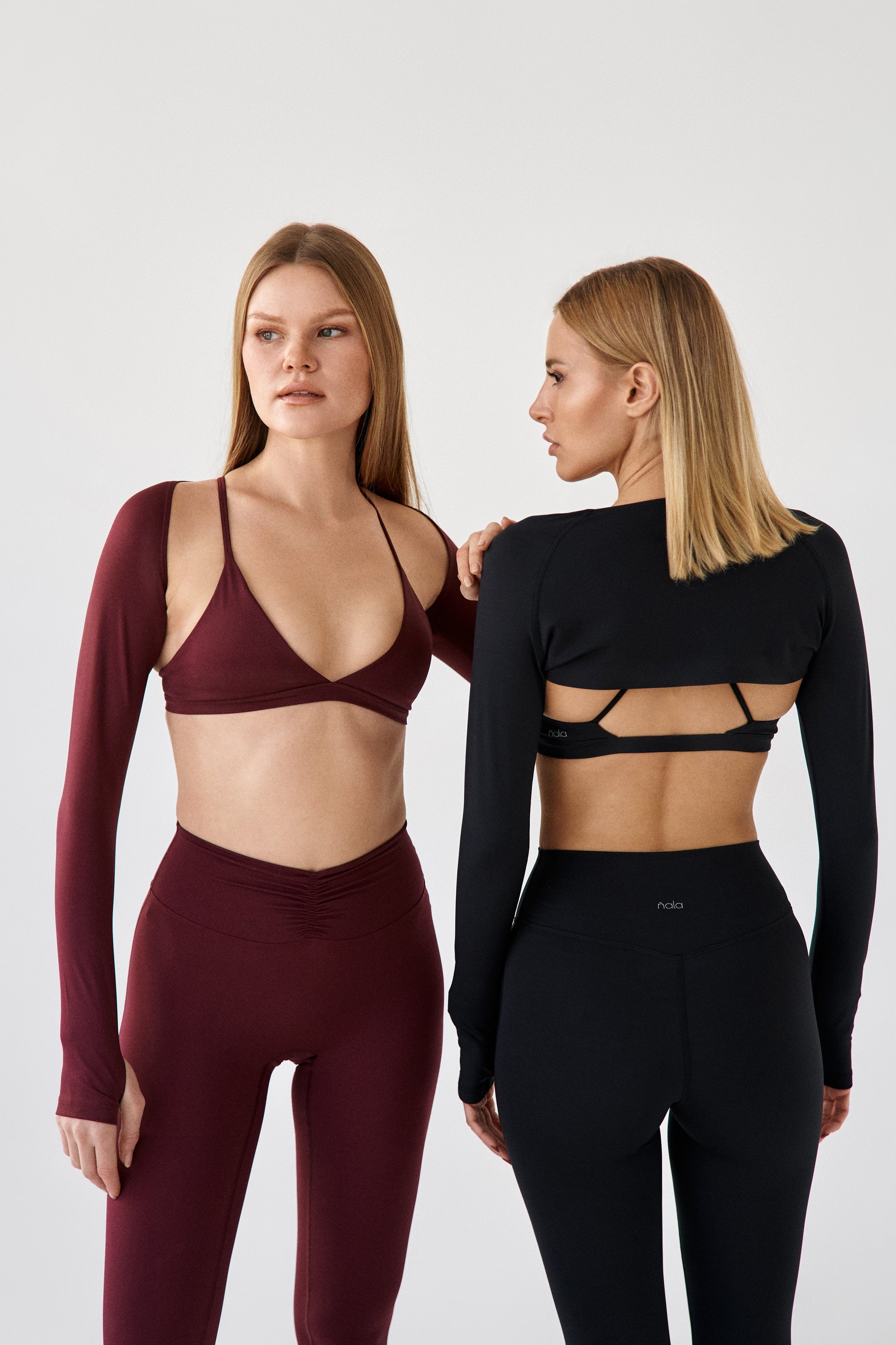 'In Your Arms' Soft Touch Layering Long Sleeve Shrug with Thumbholes | Burgundy