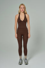 'Nicole' High Waist Leggings | Brown