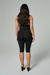 'Audrey' High Waist Capri | Black