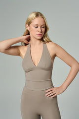 'Monroe' Sculpt Sports Top | Mink