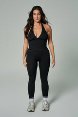 'Monroe' Sculpt Sports Top | Black