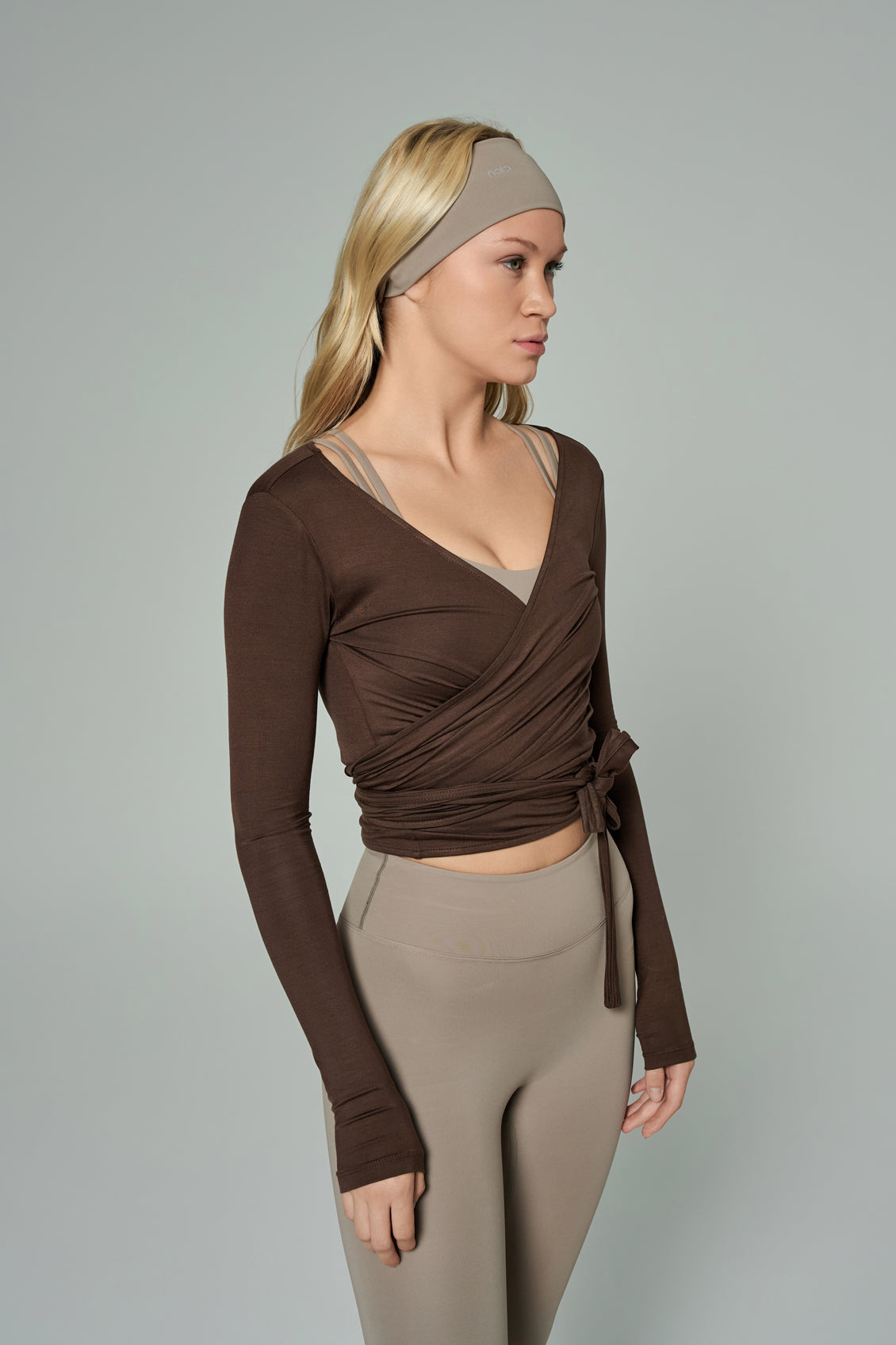 'Diana' Super Soft Modal Wrap Bolero | Brown