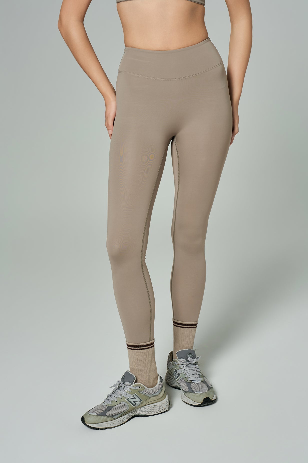 'Nicole' High Waist Leggings | Mink
