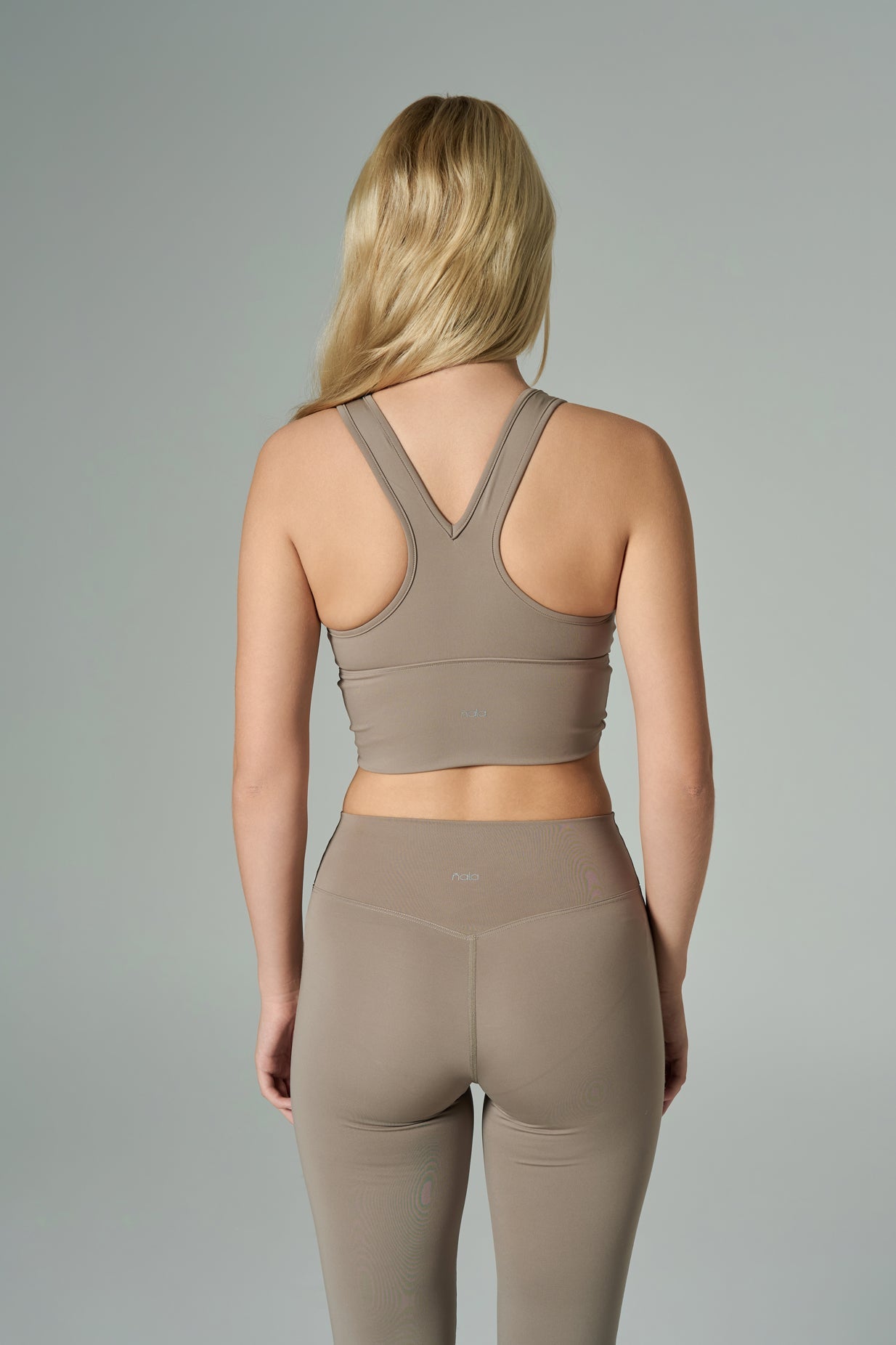 'Monica' Ruched Sports Bra | Mink